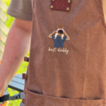 Gepersonaliseerde BBQ schort met borduurwerk - afbeelding best daddy